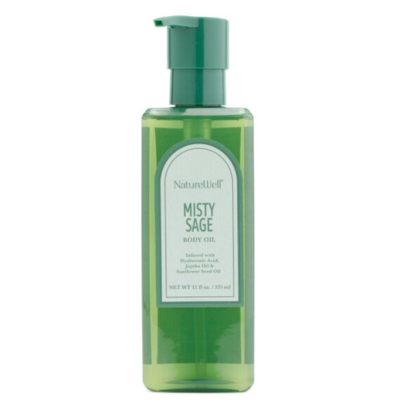 NATUREWELL Green 11oz Luxe Misty Sage Body Oil - Picture 1 of 1